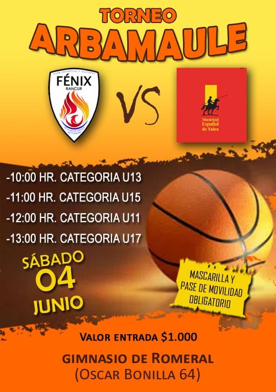 CONTINÚA LA FIESTA DEL BASQUETBOL TORNEO                            «ARBAMAULE»