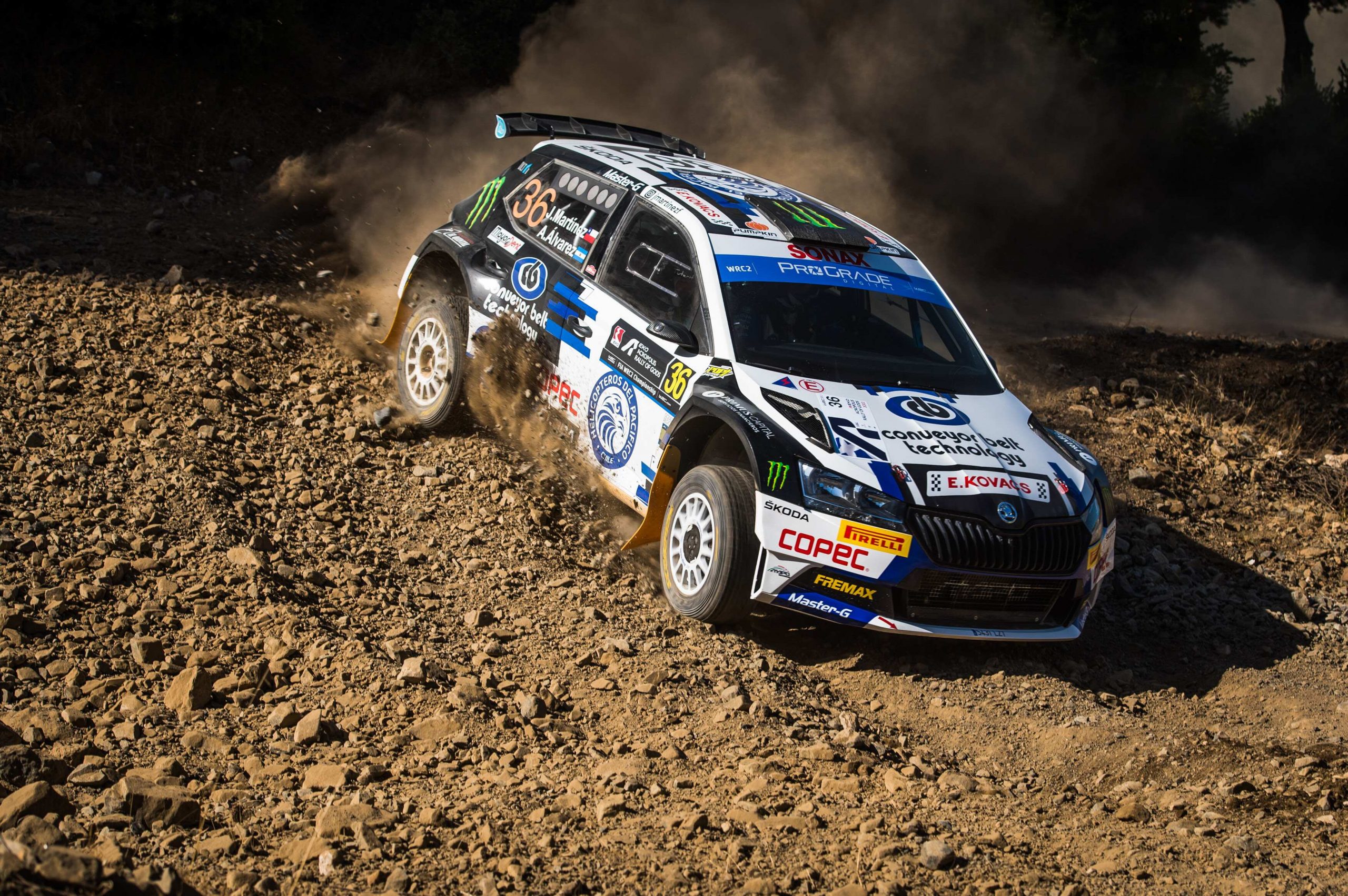 DURO RALLY DE GRECIA PARA MARTÍNEZ FONTENA Y ÁLVAREZ