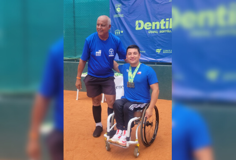 Maulino volvió a cumplir gran faena en el tenis en silla de ruedas
