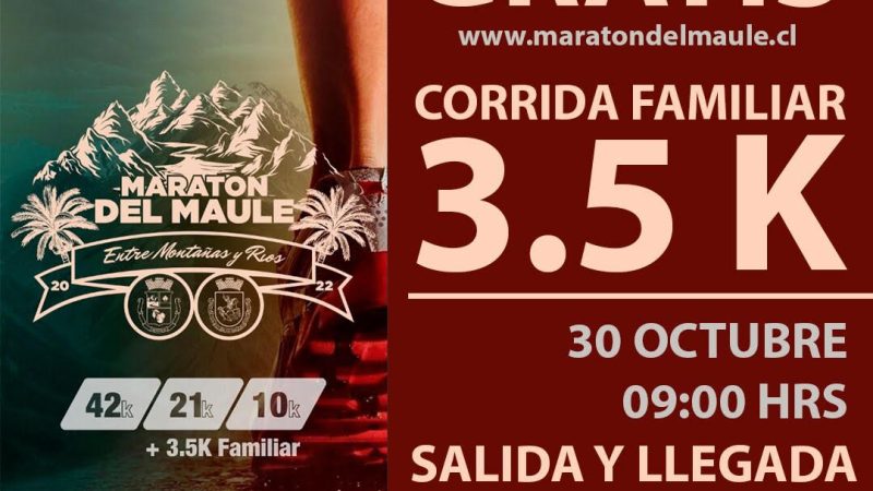 Corporación de Deportes de Curicó invita a las familias a inscribirse en  la Gran Maratón del próximo domingo