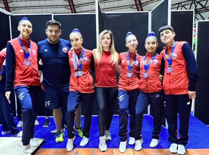 Curicanos destacaron en Panamericano de gimnasia aeróbica en Colombia