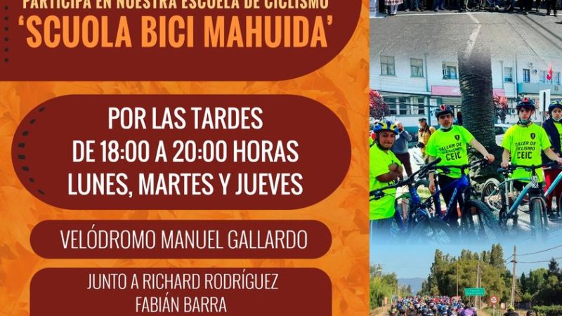 Atractiva Escuela de Ciclismo para todos en Curicó.