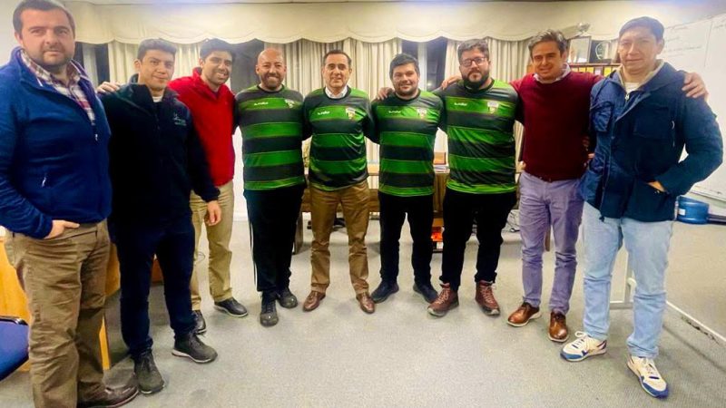 Cuerpo Técnico de la Selección Rugby Municipal de Curicó M14 se reúne con autoridades locales