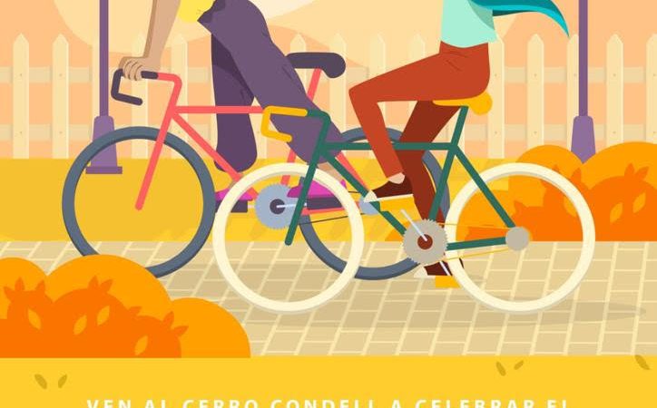 Se invita a la comunidad curicana a celebrar el Día mundial de la Bicicleta en el Cerro Carlos Condell