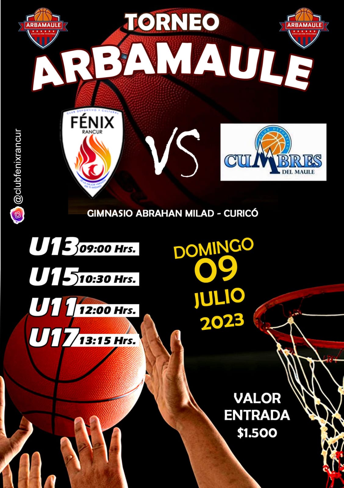 CONTINUA EL CAMPEONATO DE BASQUETBOL «ARBAMAULE»