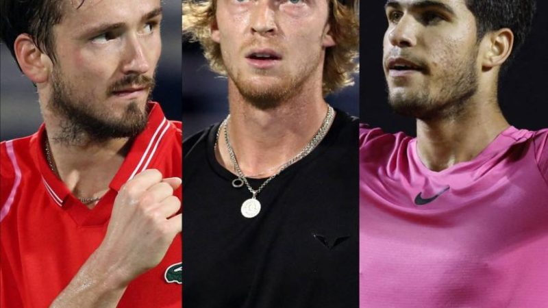 US Open ATP: Alcaraz, Medvedev y Rublev cumplen su papel de favoritos