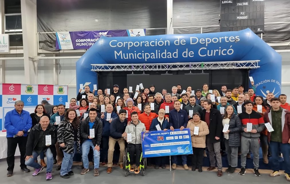 Se realizó entrega de subvención Municipal a entidades deportivas de Curicó