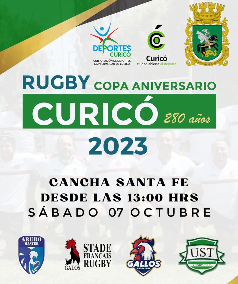 Este sábado se disputa la Copa Rugby aniversario de Curicó