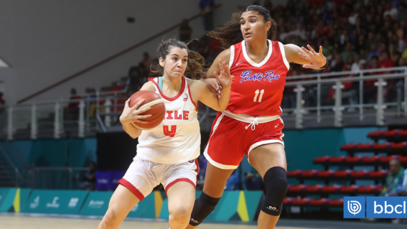 Santiago 2023. Comenzó el basquetbol femenino con goleada de Chile a Puerto Rico