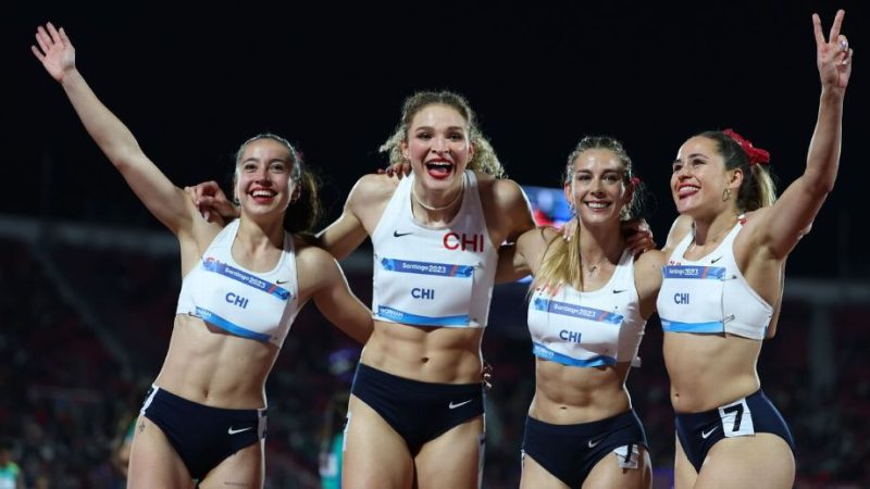 Santiago 2023: Posta chilena de 4×100 ganó medalla de plata
