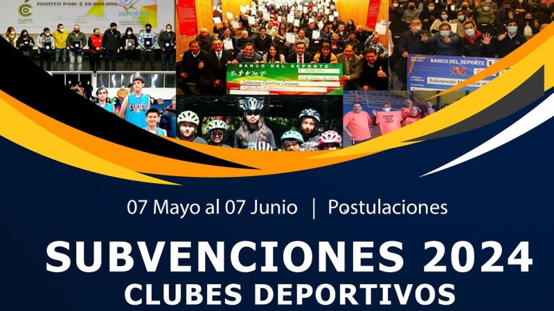 El 07 de junio vence plazo para postulación a becas y subvenciones a instituciones y deportistas destacados en Curicó