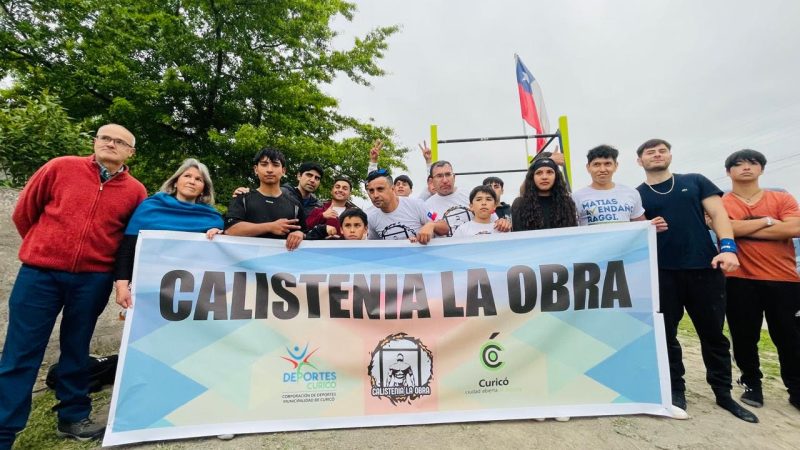 La disciplina de Calistenia llegando a los lugares más apartados de la comuna de Curicó