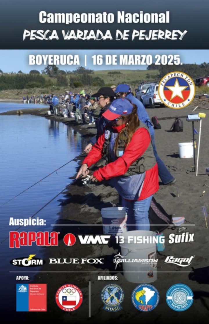 Primer Nacional de Pesca 2025 se realizará en Boyeruca