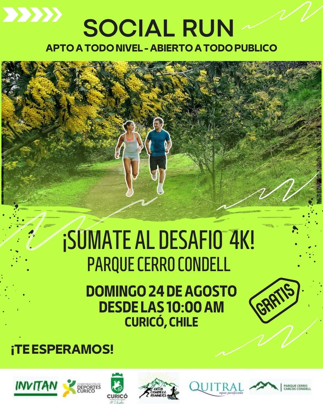 Social Run Curicó: una mañana de deporte, amistad y buena energía en el Cerro Condell