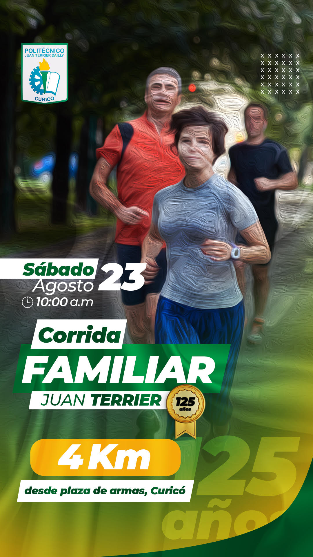 Curicó se prepara para la “Corrida Familiar Juan Terrier” en el marco de los 125 años del Instituto Politécnico