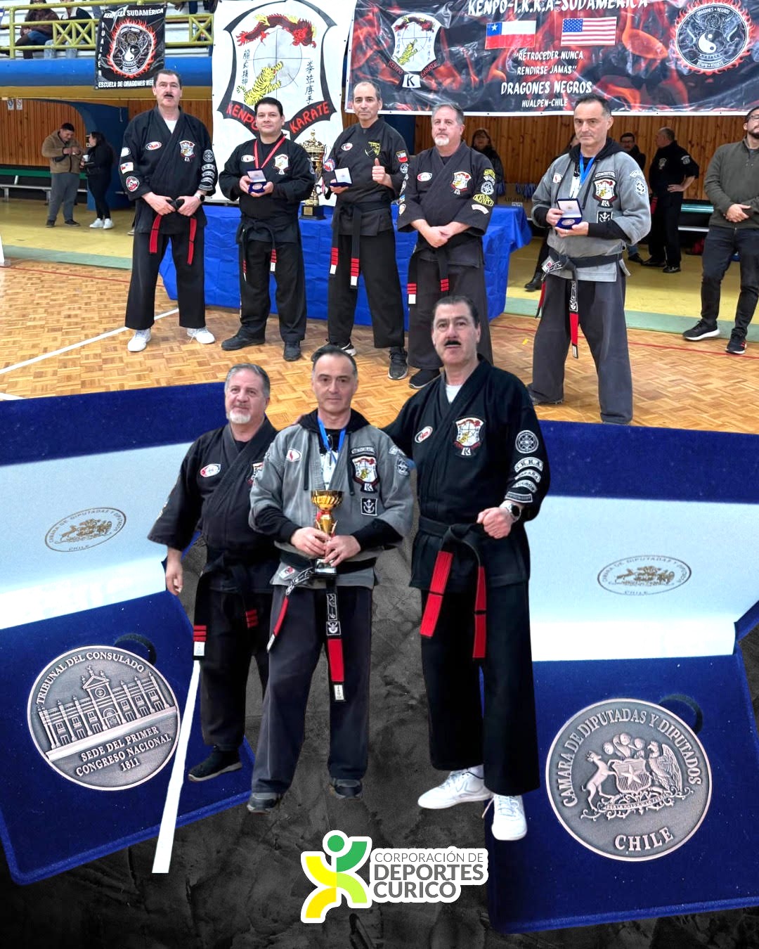 Maestro curicano Renato Maldonado es distinguido con la Medalla del Congreso por su legado en el Kenpo