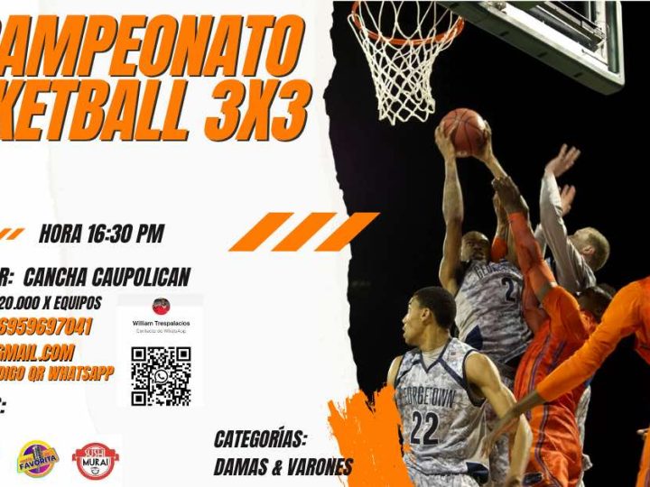 Curicó vivirá la segunda versión del Torneo 3×3 de Básquetbol.