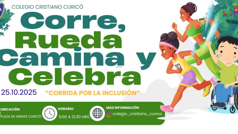 Colegio Cristiano de Curicó celebra la Semana de la Inclusión con alegre Corrida Familiar