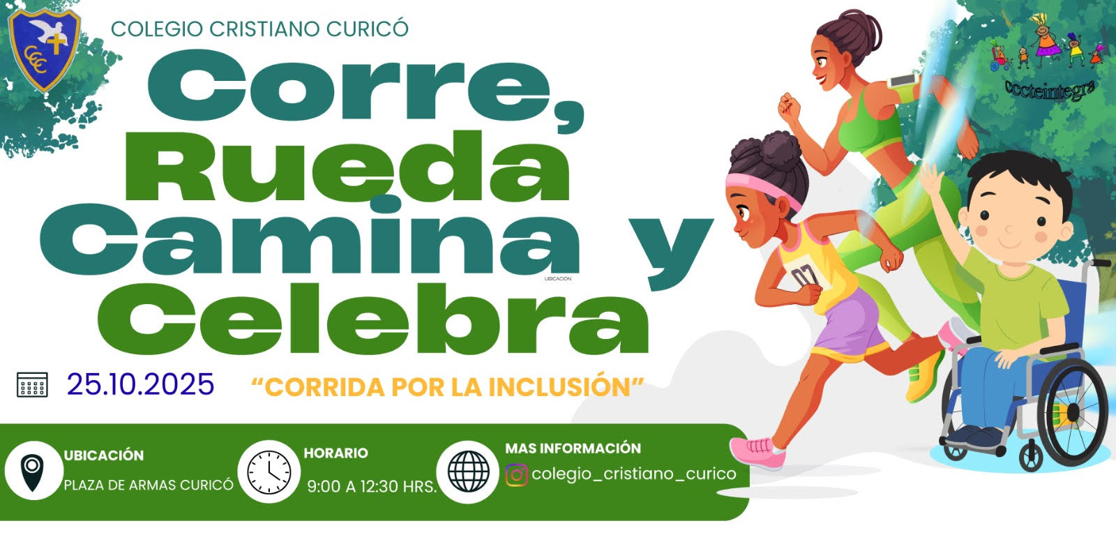 Colegio Cristiano de Curicó celebra la Semana de la Inclusión con alegre Corrida Familiar
