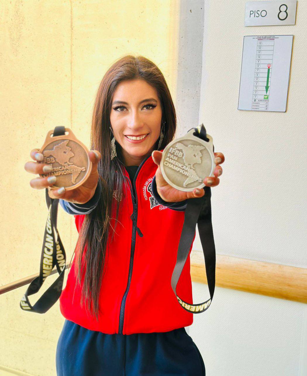 Javiera Olivares lleva el nombre de Curicó al podio internacional del Panamericano IFBB
