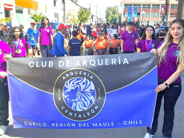 Deportistas curicanos celebraron con orgullo los 282 años de Curicó