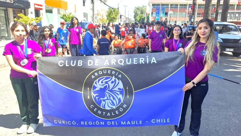 Deportistas curicanos celebraron con orgullo los 282 años de Curicó