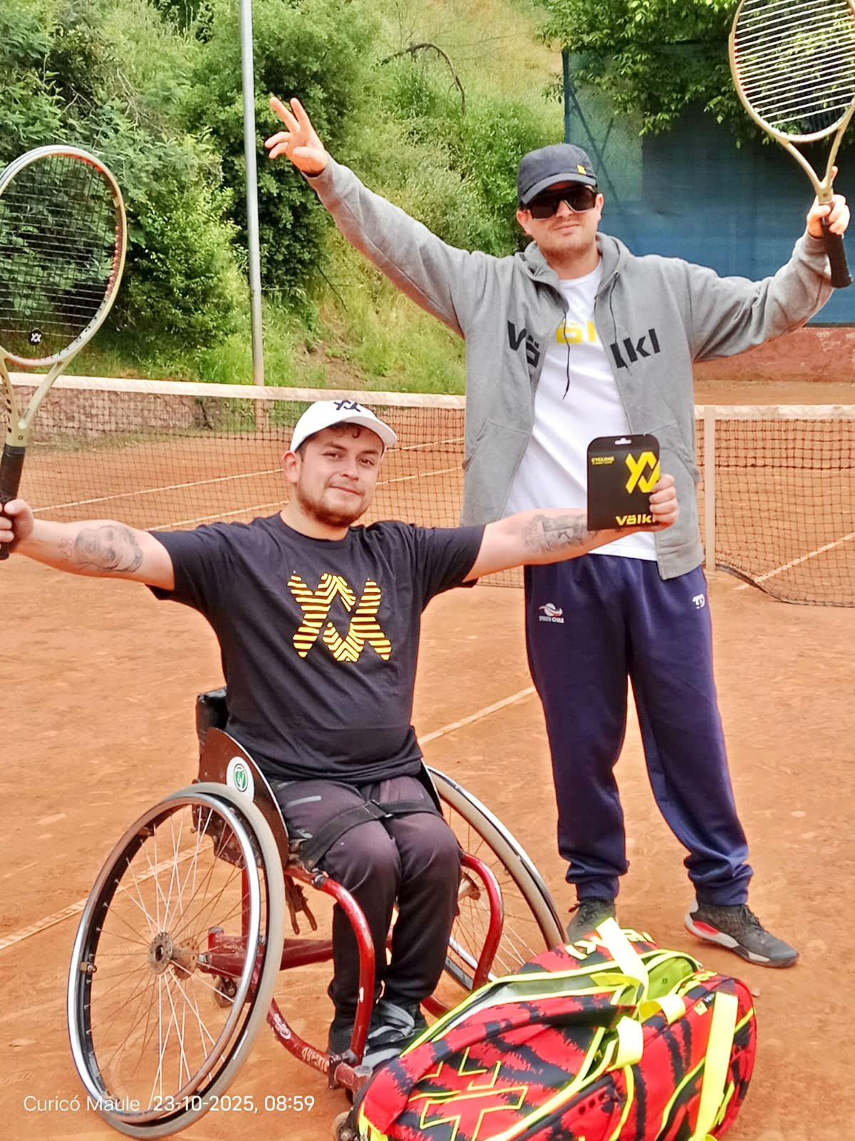 Tenista curicano paralímpico Miguel Ángel Peredo intensifica su preparación rumbo a la Copa Benito Gildemeister