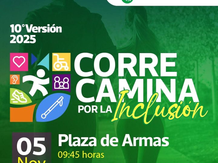 Curicó celebra la 10ª versión de “Corre, Camina por la Inclusión” este 5 de noviembre