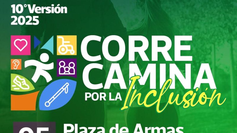 Curicó celebra la 10ª versión de “Corre, Camina por la Inclusión” este 5 de noviembre