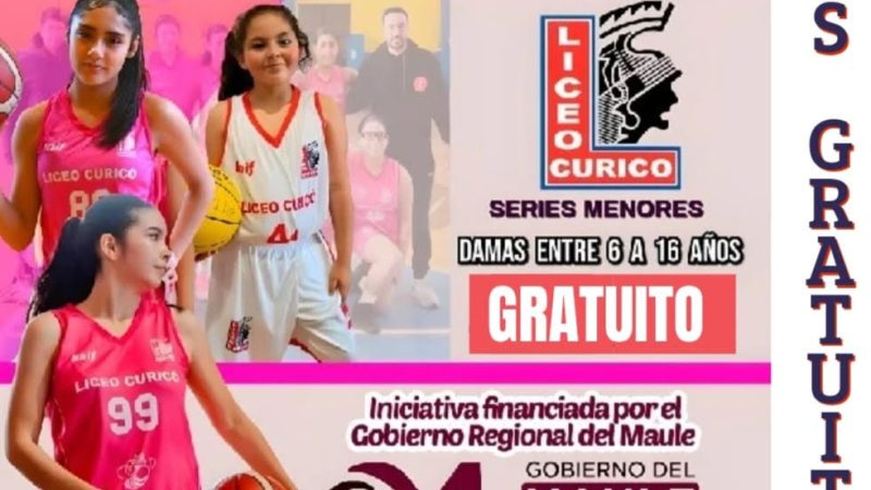 Club Liceo Curicó invita a Campus Gratuito de Básquet para Niñas